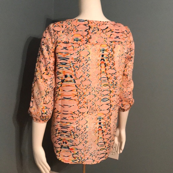 Cooper and Ella pink pattern blouse size small - Picture 4 of 5